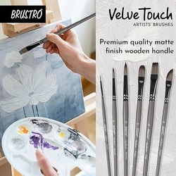 Brustro VelveTouch Artists' Brushes Set of 6